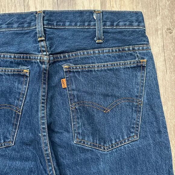 Levi's LVC Big E Orange Tab 646 0217 Flared Denim Jeans Size 32X30 - Picture 2 of 9